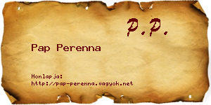 Pap Perenna névjegykártya